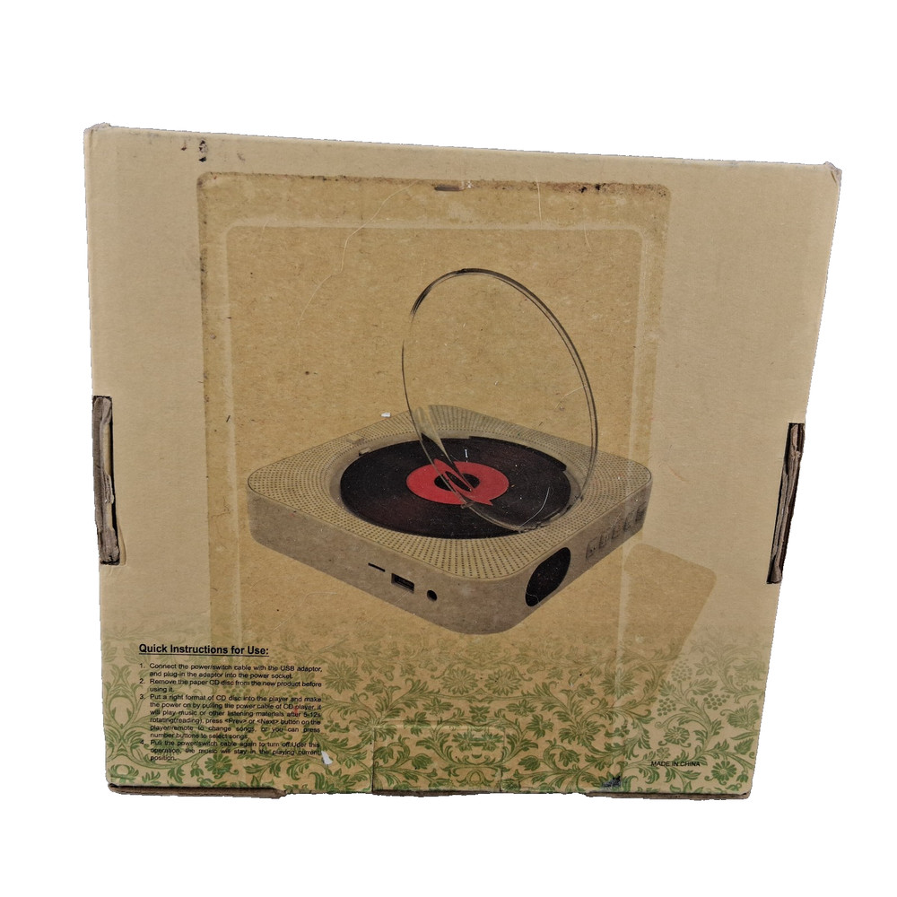 MICOCIOUS Portable CD Player with Bluetooth Desktop CD Player for Home CD Music