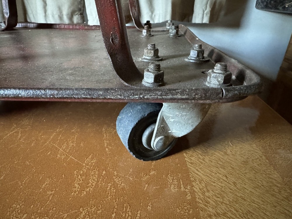 Vintage Mechanic Roll Around Metal Stool