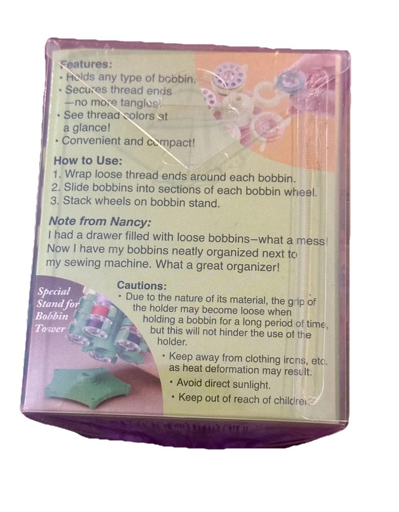 CLOVER #9508 STACK 'N STORE BOBBIN TOWER BY NANCY ZIEMAN