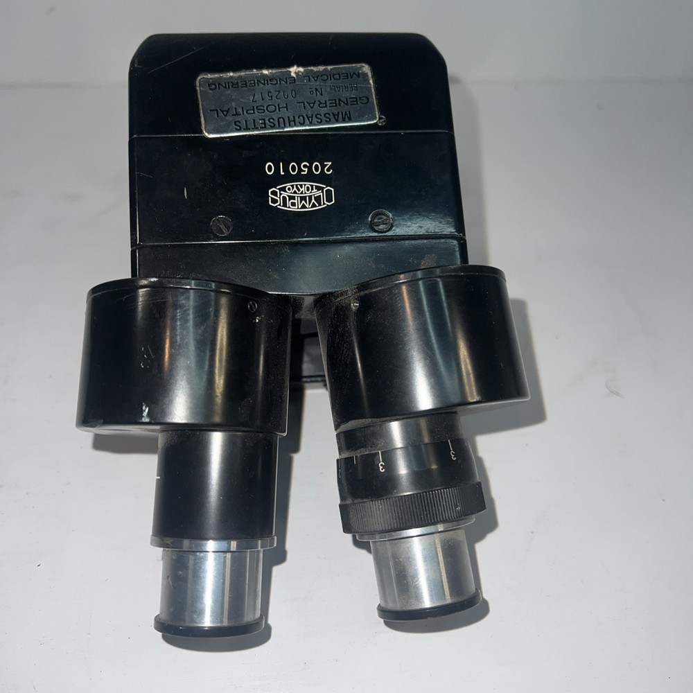 Olympus Iron Heavy Mechanical binocular lab microscope Slide Tokyo