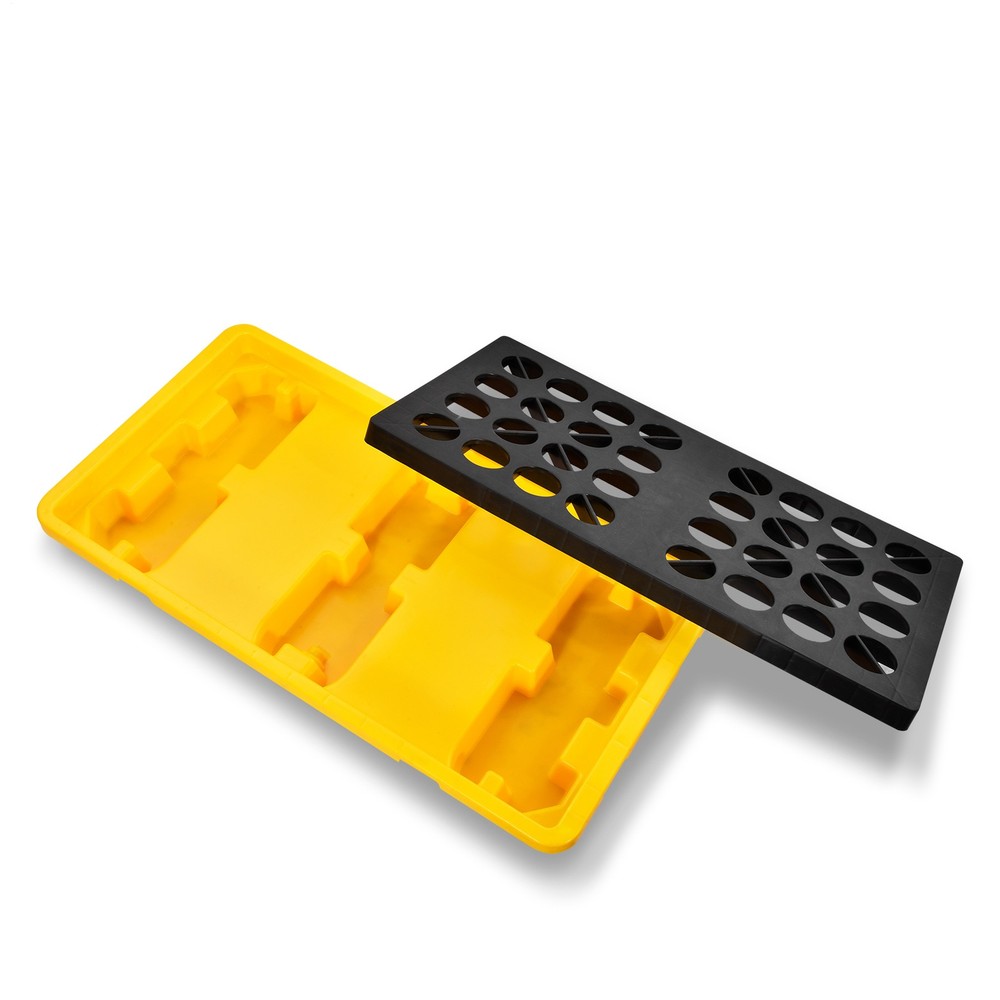 Yellow Spill Containment Pallet Platform for Storage