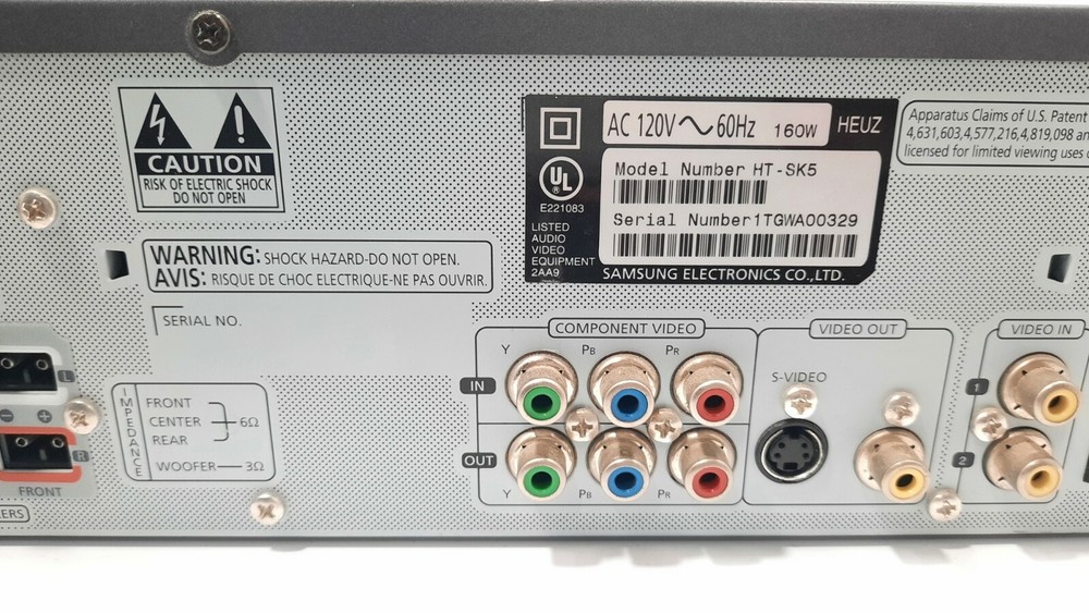 Samsung ht-sk5 / 5 cd changer Amplifier/ Tested