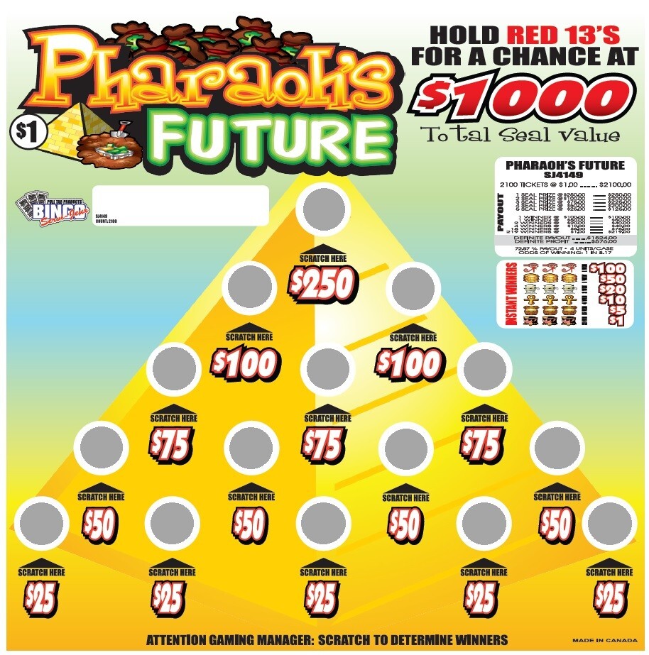NEW pull tickets PHARAOH'S FUTURE - CLIMBER BOARD