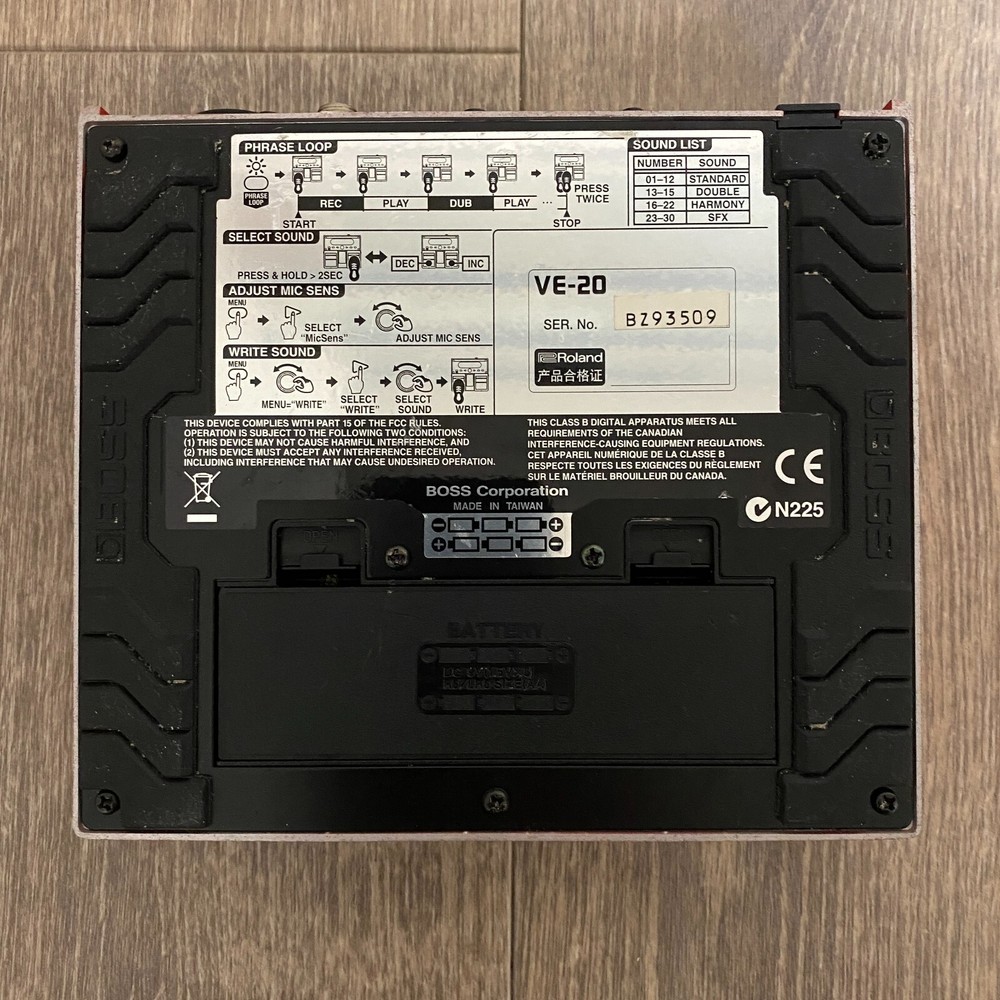 Boss VE-20 Vocal Effector Performer Vocal Processor Multi-Effects Used Product