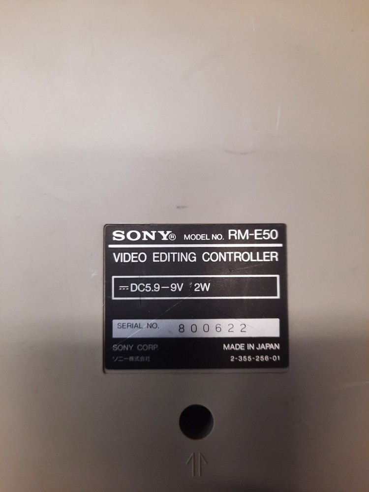 Sony Automatic Editing Controller RM-E50 UNTESTED. UNIT ONLY. SOLD AS IS.
