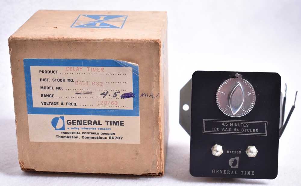 General Time 4.5 Minute Delay Timer Model DA11032