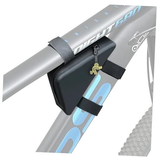 Bicycle Triangle Frame Bag Compatible With Bromp ton For Mountain Bikes Black