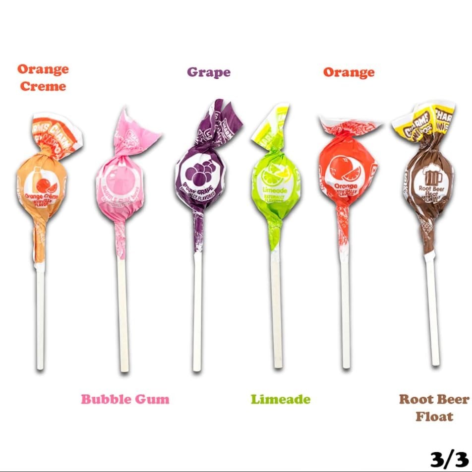Charms Mini Pops - 400 Individually Wrapped Candy Lollipops