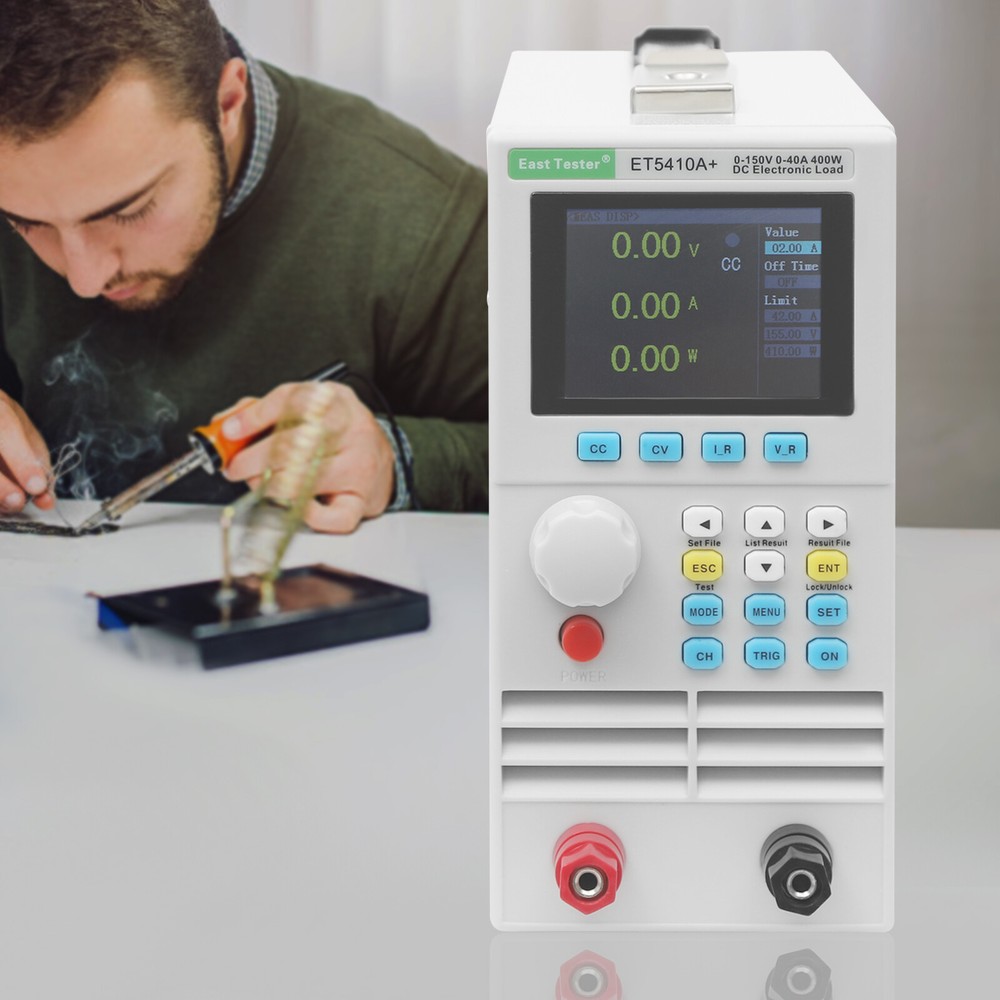 High Precision DC Electronic Load Tester, Single Channel 150V 0-40A, Versatile