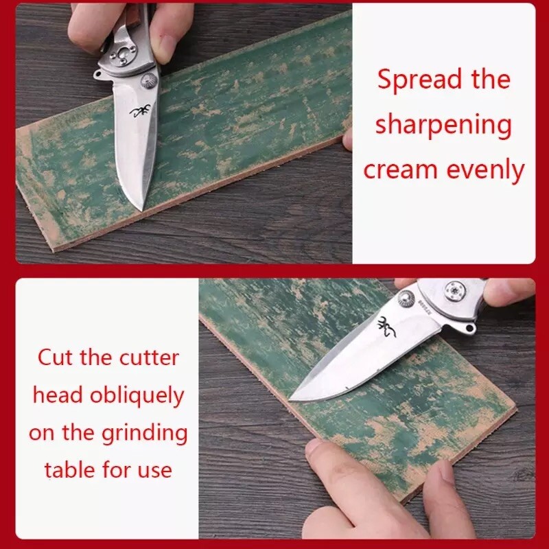 3PC Leather Strop Sharpening Abrasive Polishing Compound Balm Paste wood tools
