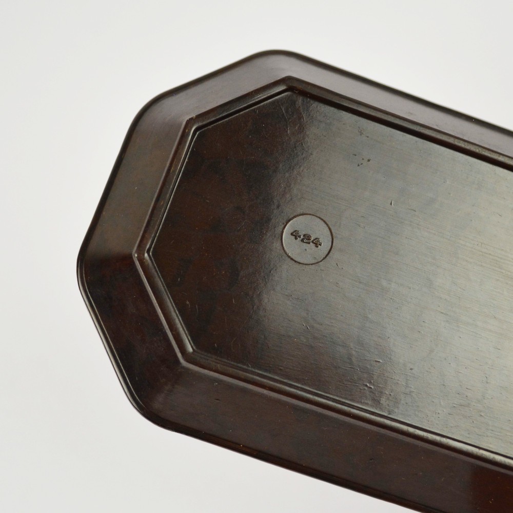 2 X Vintage Pen Tray - Bakelite - Desk - Octagonal