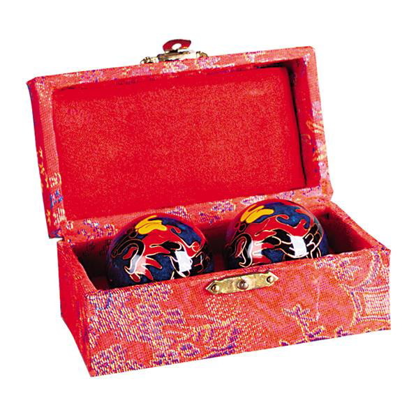 2 SETS CHINESE HEALTH STRESS RELIEF BAODING BALLS THERAPY DRAGON FREE SHIPPING