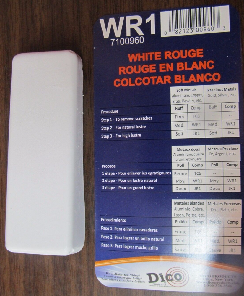Dico White Rouge Buffing Compound White #7100960 NEW