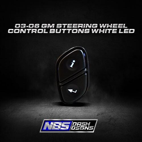 2003-2006 Gm Steering Wheel Control Buttons (Cold White Led)