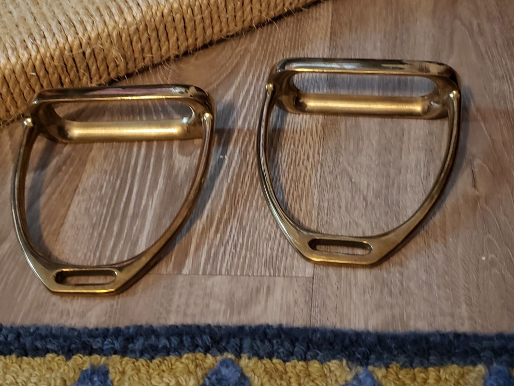 Brass Stirrups and Loose Ring Snaffle Bit