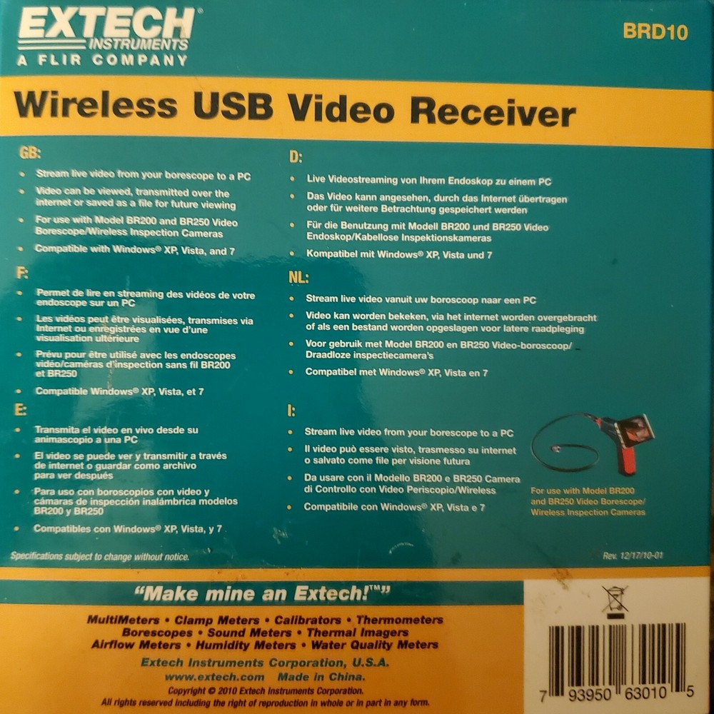 Extech USB Video Reciever BRD10