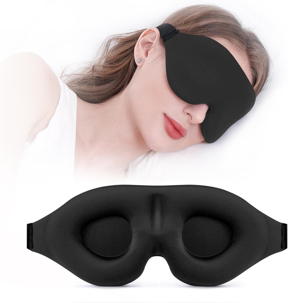 YIVIEW Sleep Mask for Side Sleeper Complete Light Blocking 3D Sleeping Eye Mask