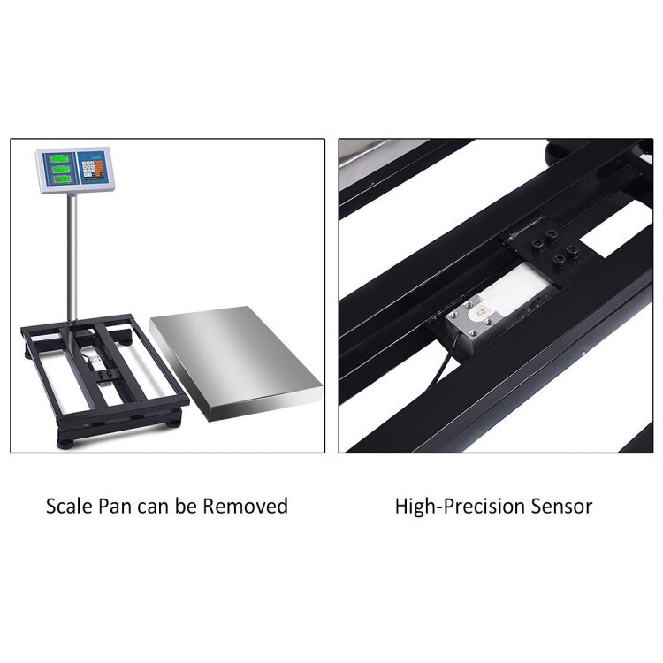 660lbs Portable Weight Computing Digital Electronic Platform Scale Digital Floor