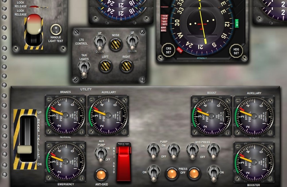 C130 HERCULES COCKPIT instrument panel CDkit