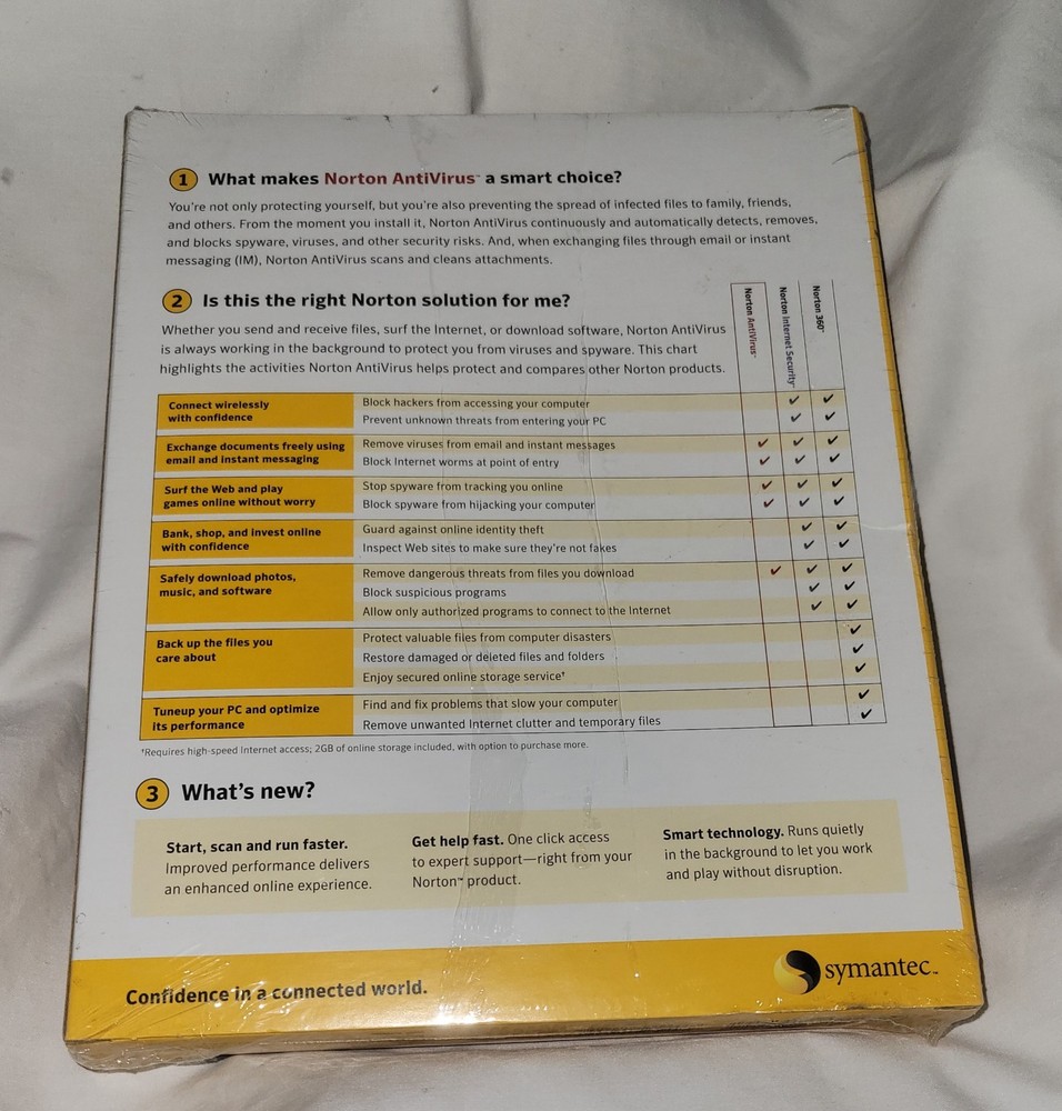 Norton antivirus 2008 With Antispyware New Sealed
