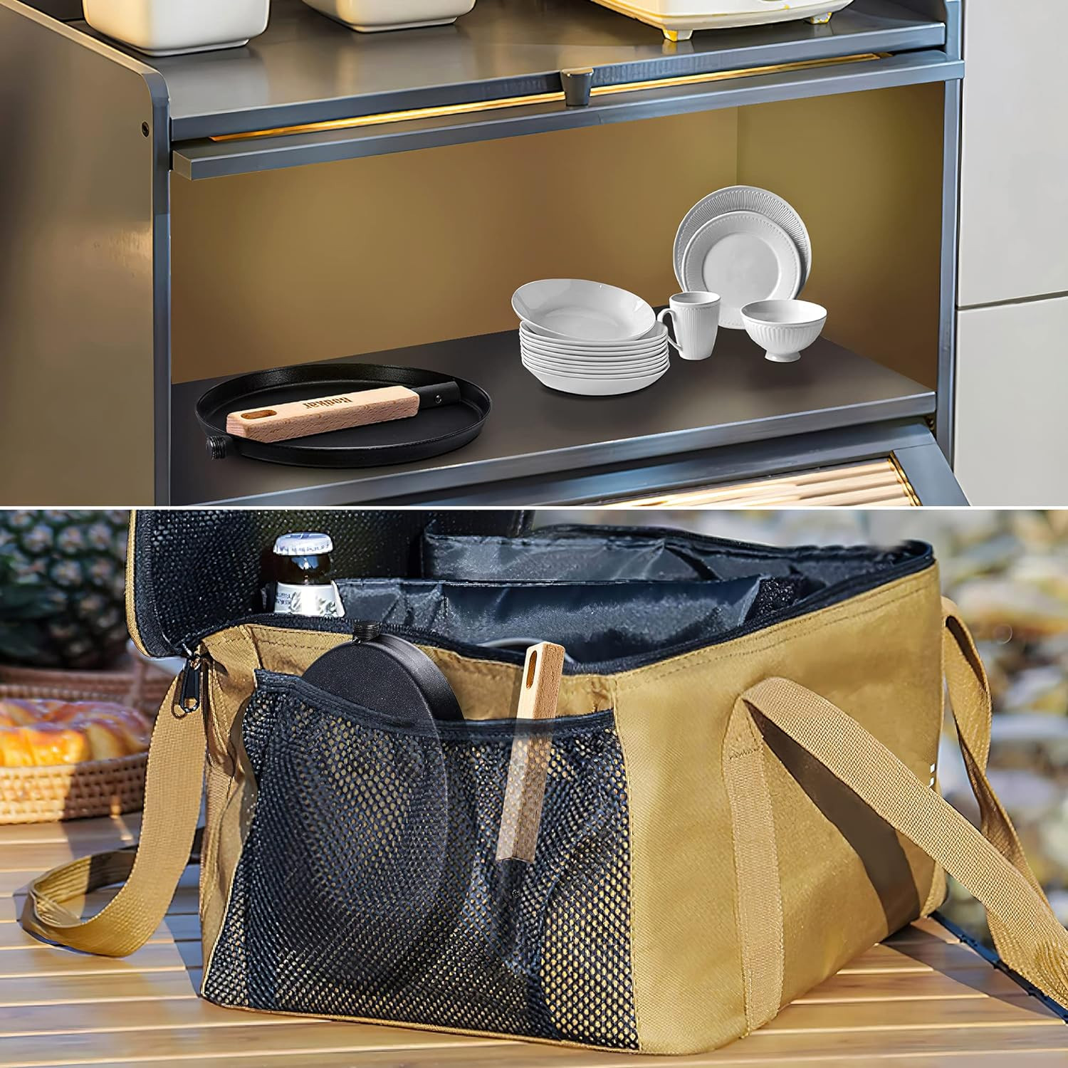 Frying Pan Skillet 8-inch Flat Griddle Pan, Lightweight Small Grill Pan with Woo