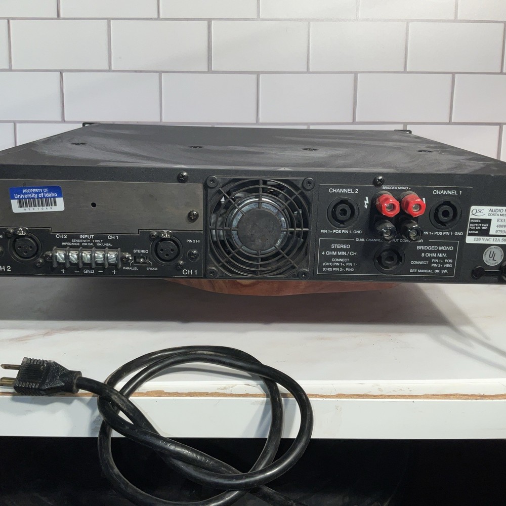 QSC EX 1250 Professional Stereo Amplifier