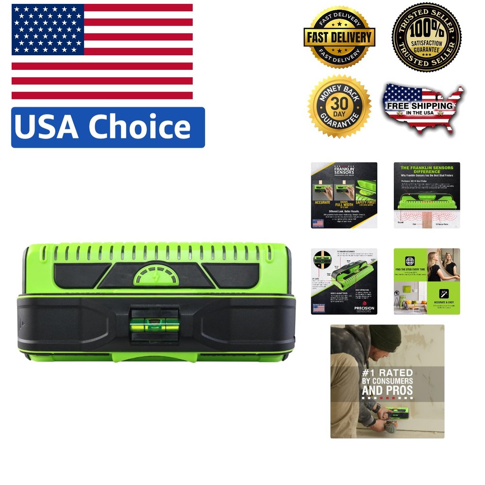 ProSensor 13-Sensor Stud Finder: Accurate Wall Scanner with Live Wire Detection