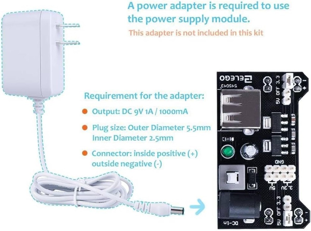 Arduino Kit ELEGOO, Fun Bundle 235pcs