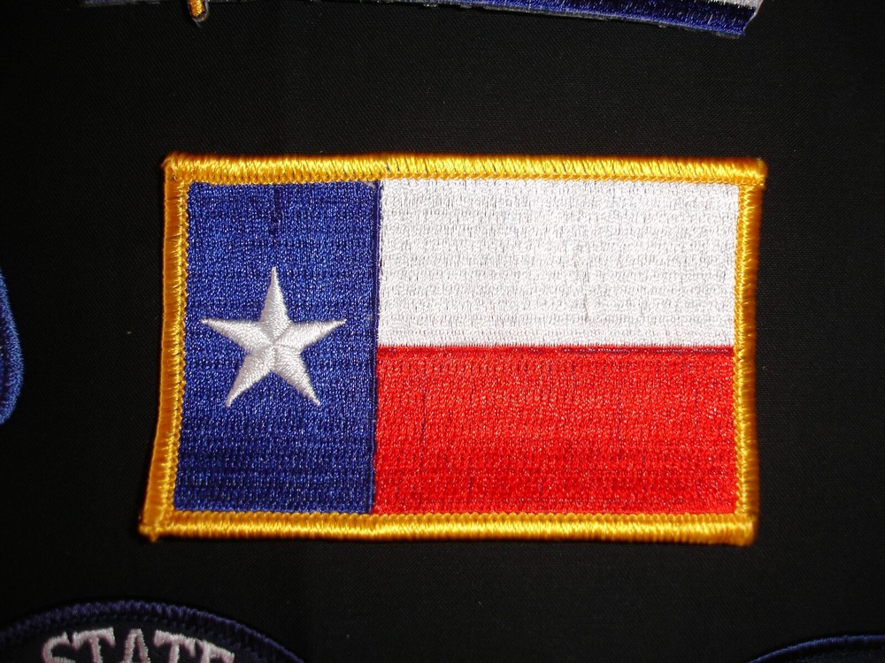 Texas patch set 9 patches Texas flag