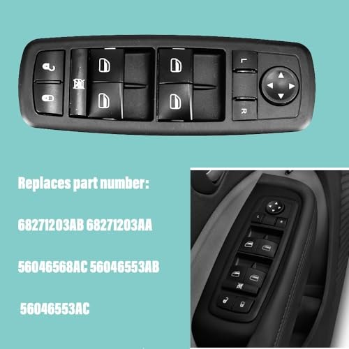 Power Window Master Switch Front Driver Left Side Fits for 2013-2016 Dodge