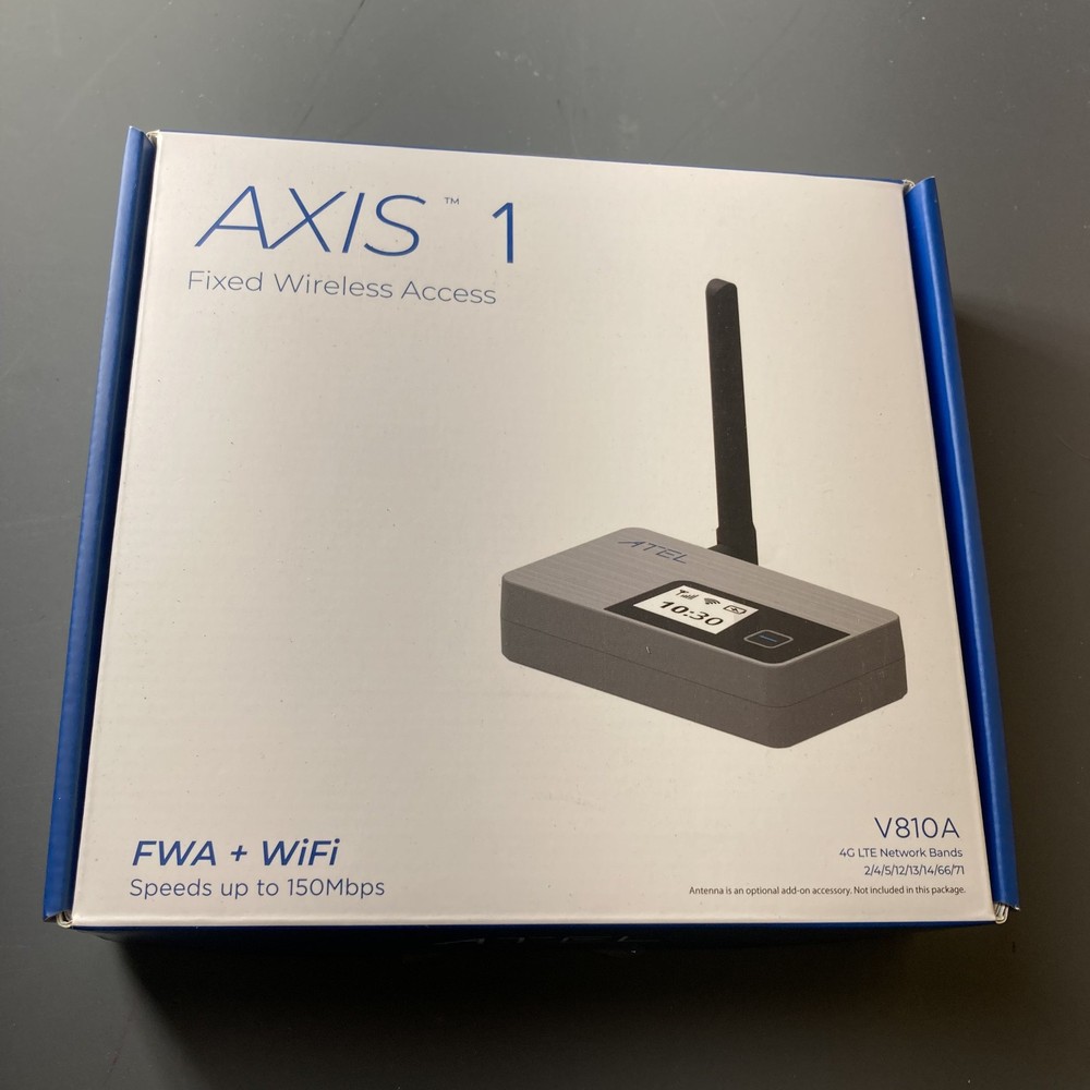 ATEL Axis 1 4G LTE Fixed Wireless Access V810A Complete In Box