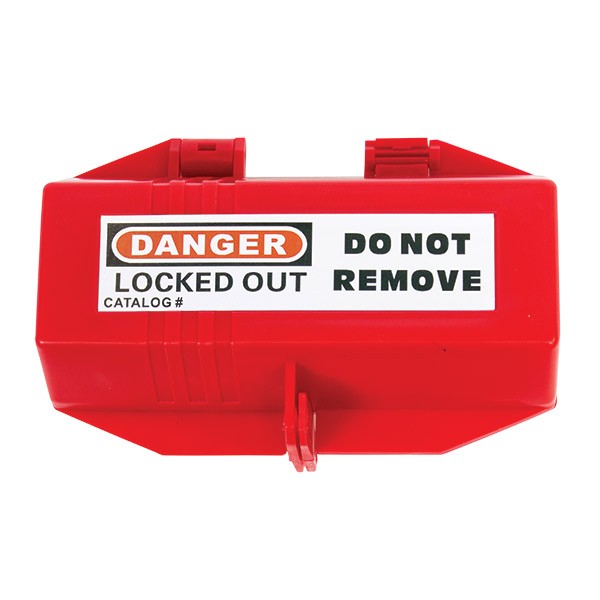 TruForce™ Electrical Plug Lockout, 220 VAC (For Max 1" Cable), Red, 1/Each