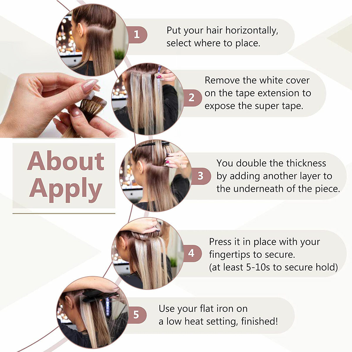 CLEARANCE Tape In 100% Real Remy Human Hair Extensions Skin Weft Full Head Ombre