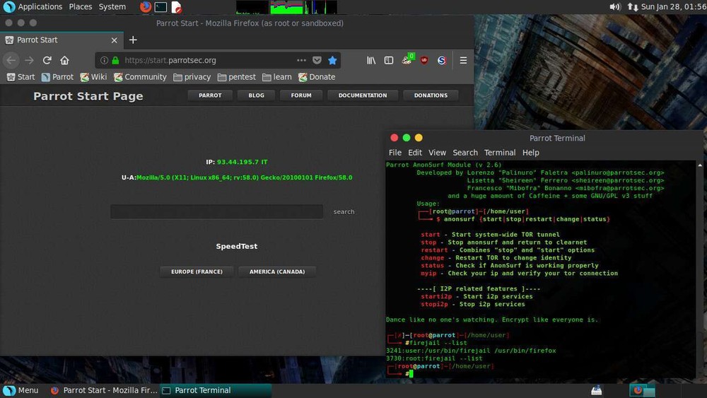 PARROT OS 4.11 Security / Privacy LINUX INSTALL & LIVE 64bit DVD