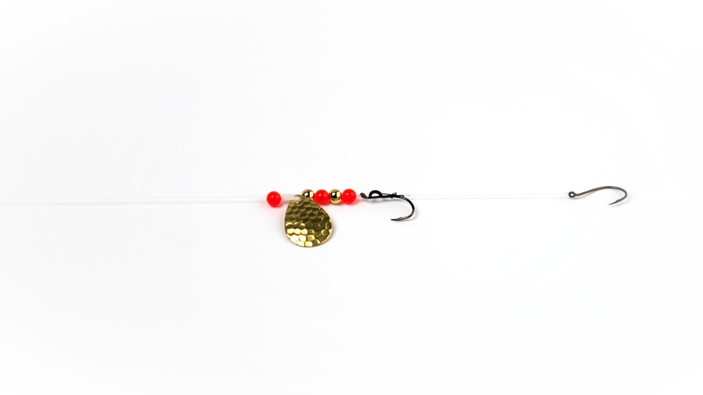 Randy's Rigs walleye crawler spinner rig Gold Dust