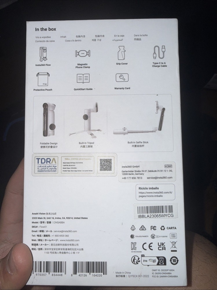 Insta360 Flow Pro AI-Powered Smartphone Gimbal Stabilizer