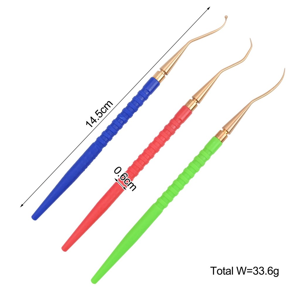 3Pcs Plastic Handle Diving Tool Set for Efficient O Ring and Spring Removal