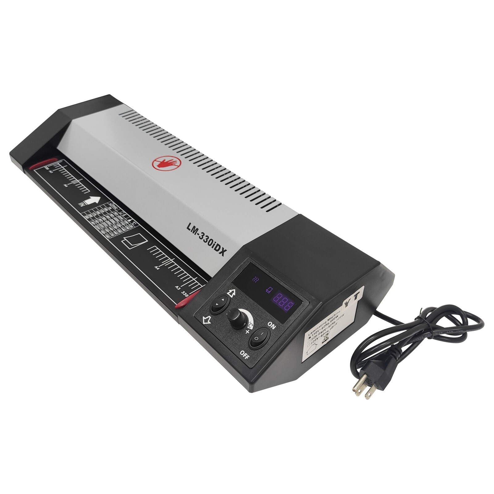 A3 Commercial Thermal Laminator 4 Rolls Pouch Film Hot&Cold Laminating Machine