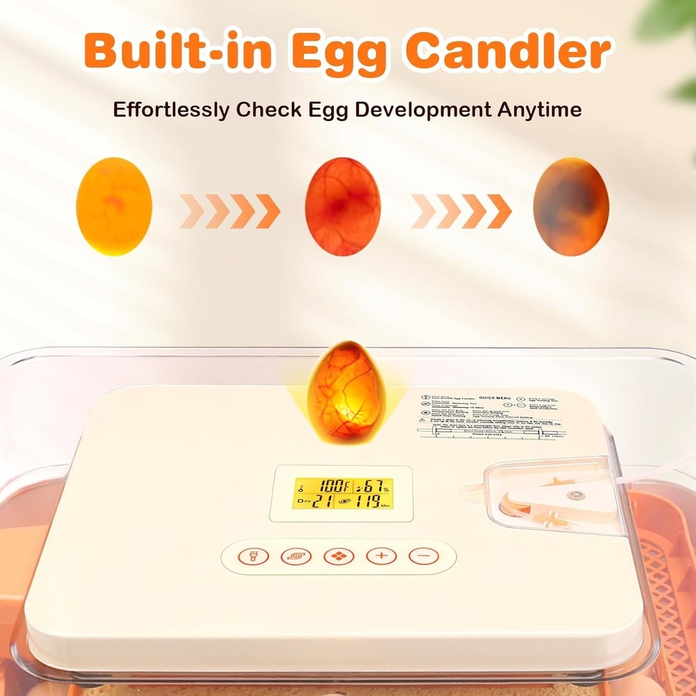 New Automatic Egg Incubators 56 Egg Turning Egg Hatching Temp & Humidity Control