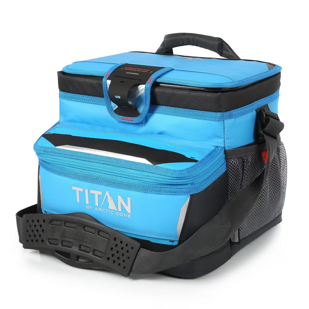 Titan by Arctic Zone 16 Can Zipperless Soft Sided Cooler - Blue