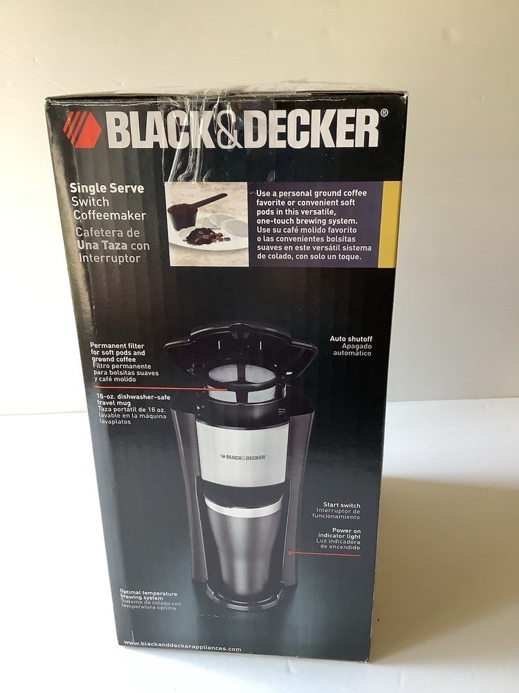 BLACK+DECKER CM618 Single Serve Coffeemaker NEW