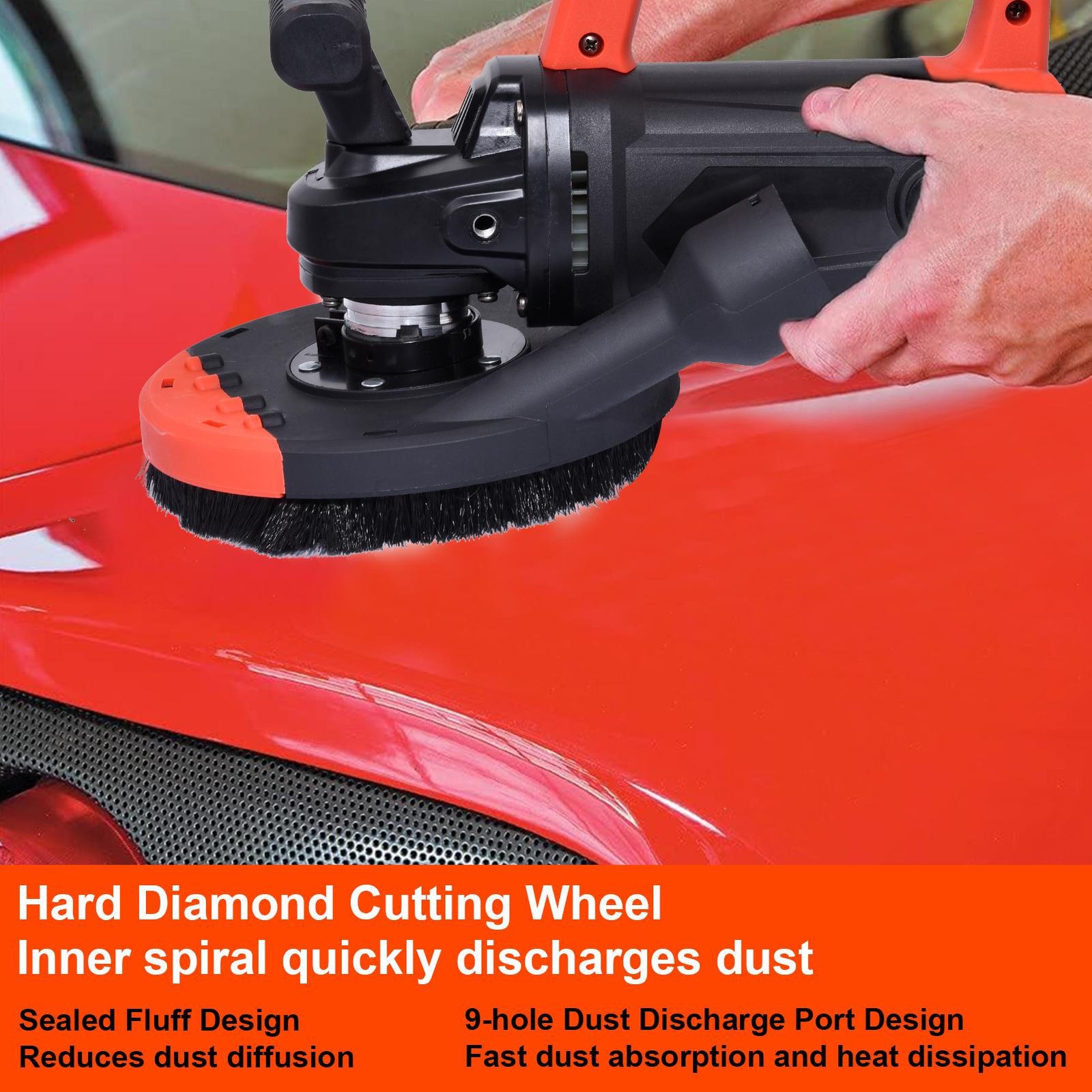 Concrete Grinder Industrial Floor Wall Polisher Edge Grinding Polishing Machine