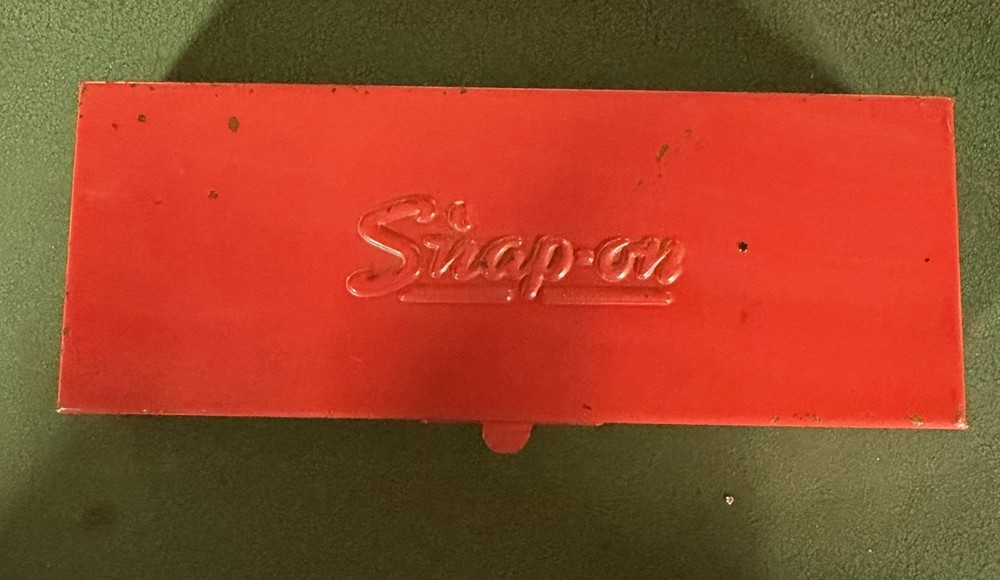 Snap On Empty Red Tin Vintage USA