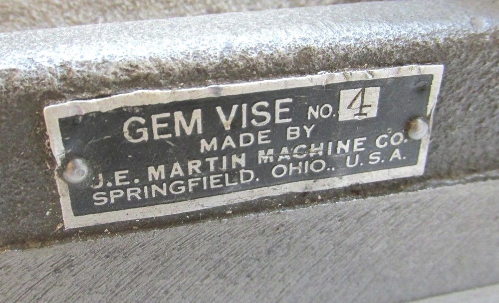 GEM 6" MILLING MACHINE VISE w/ SCREW TYPE HANDLE - #4