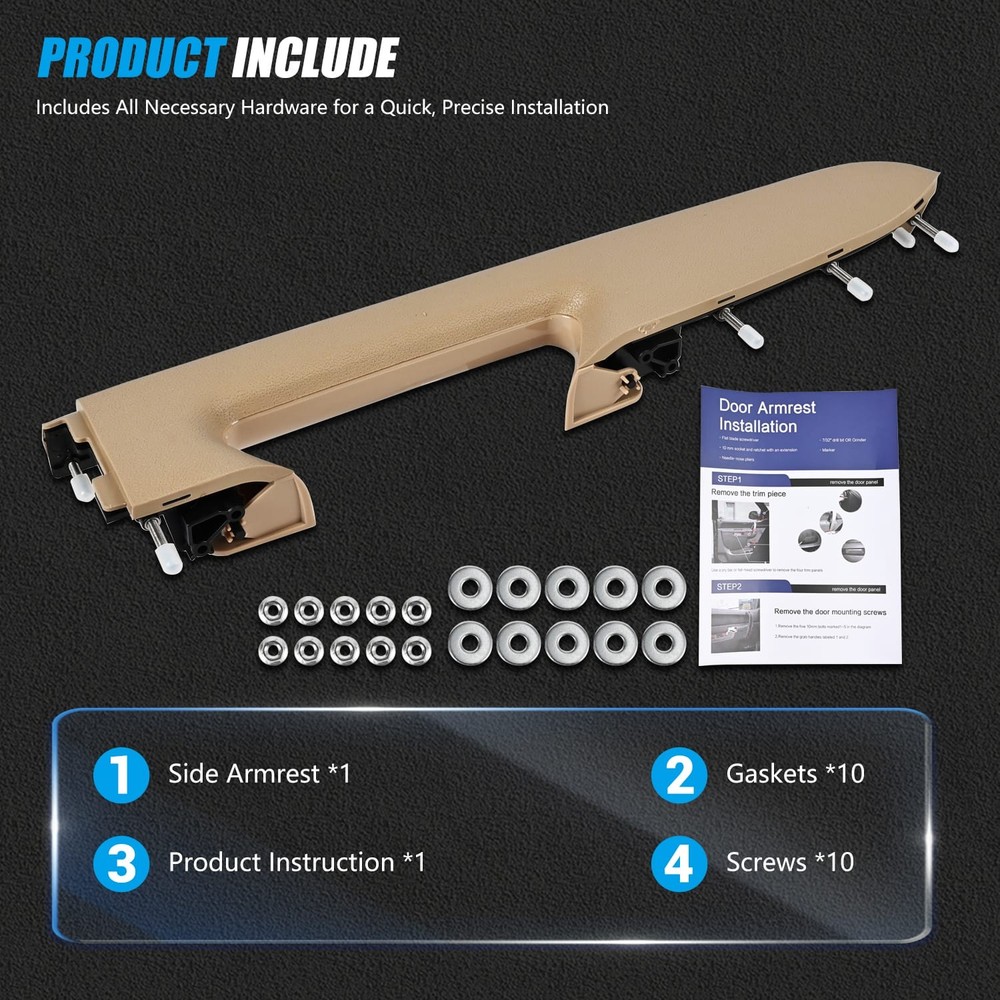 Front Driver Left Door Panel Handle Armrest For Chevy for Silverado 1500 2010-14