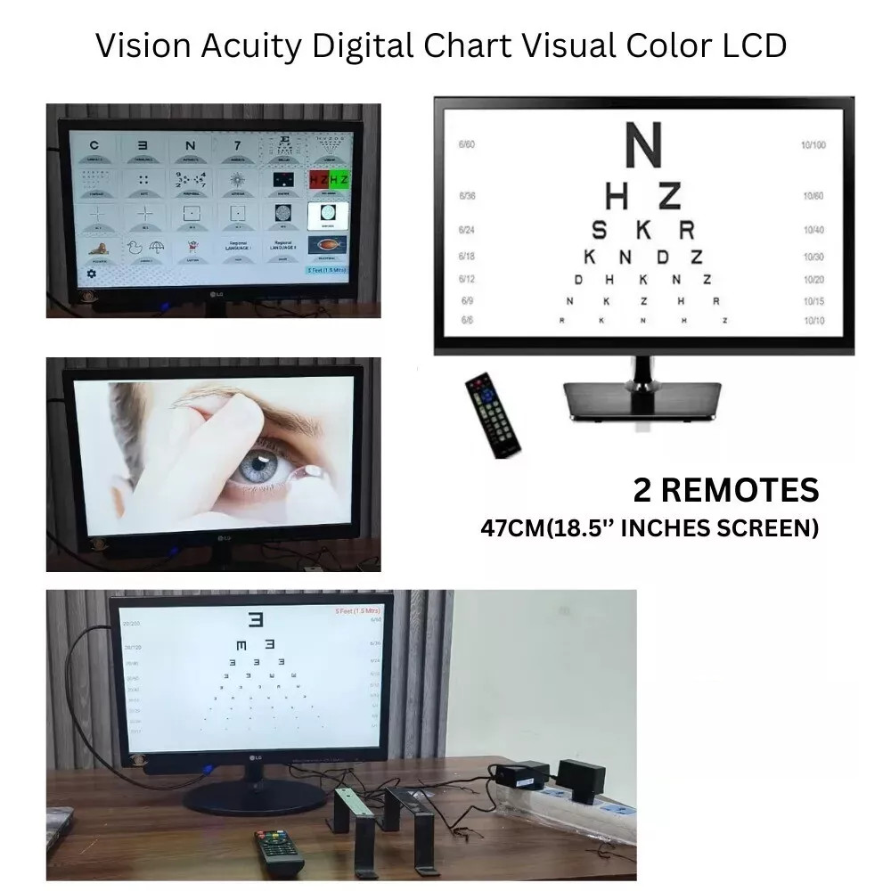 Vision Acuity Digital Chart Visual Color LCD Acuity Chart With free shipping