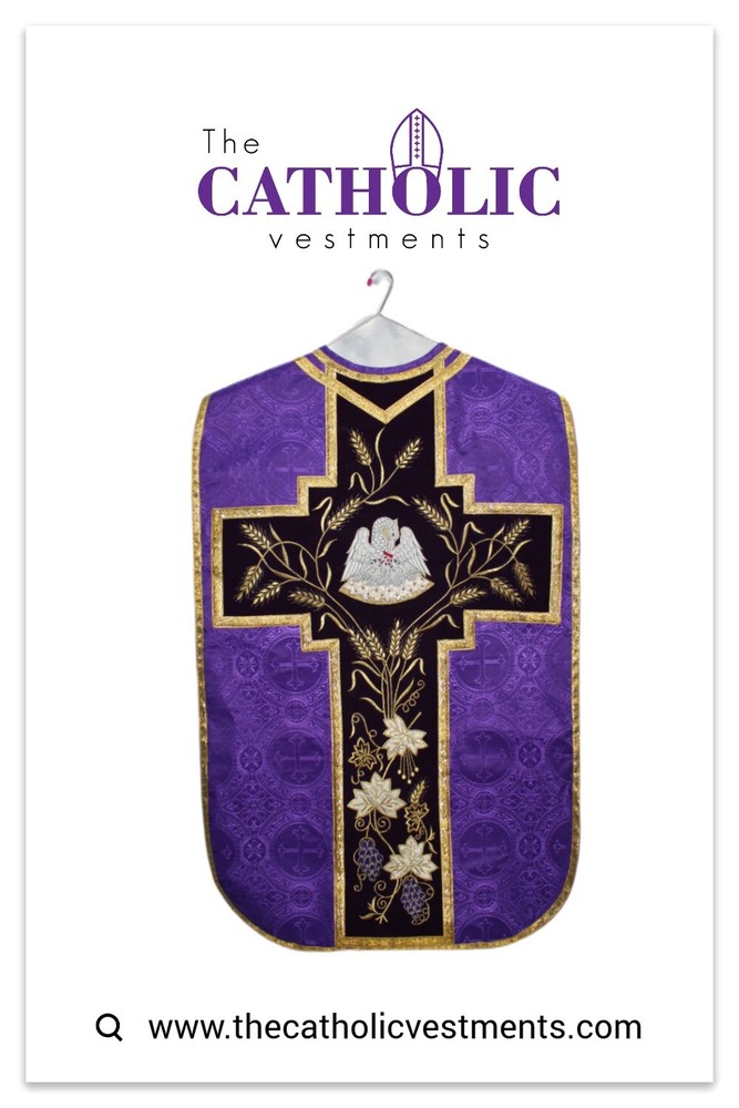 Fiddleback Vestment & Mass Sets - Violet