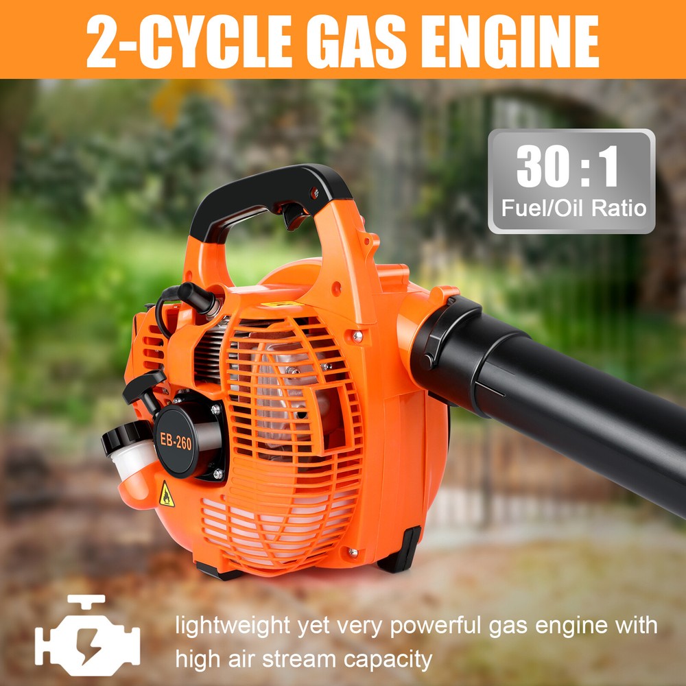 3 Types Leaf Blower Gas Powered Snow Blower Vacuum 26CC/43CC/30CC 2Stroke Engine