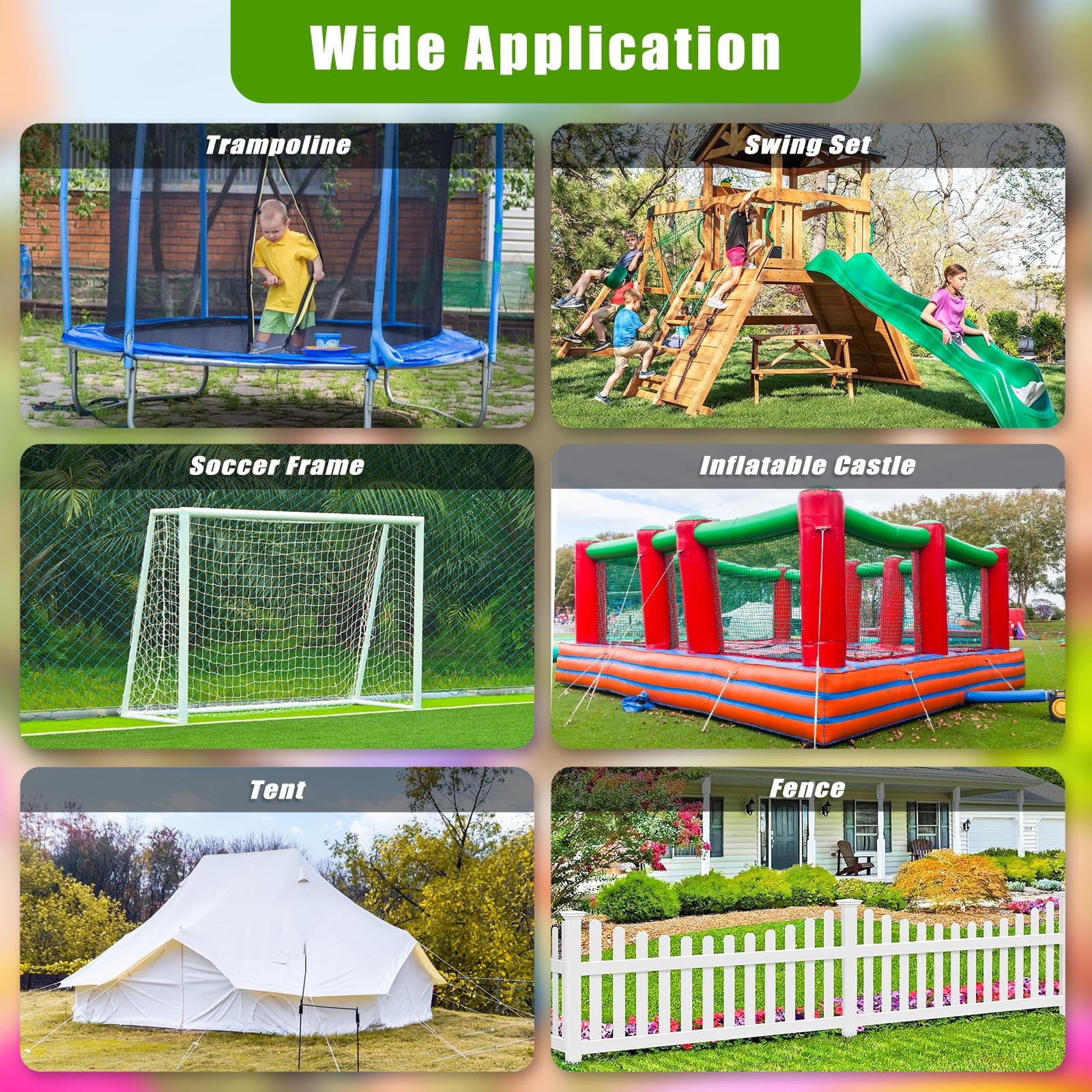 4 Pack 30" Ground Anchors Screw in Mobile Home Anchors Kits 2.8" Wide Tapered...