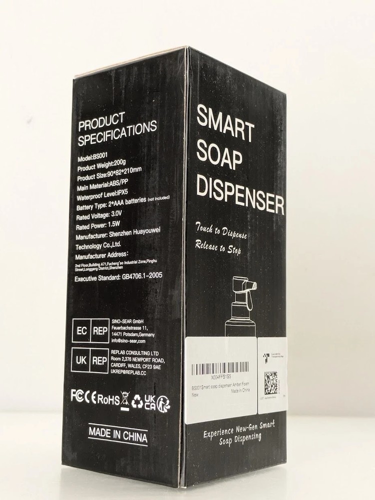 Automatic Foam Soap Dispenser 16oz Touchless Sensor Battery Operated 2-Pack